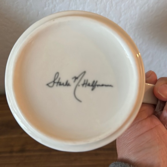 Anthropologie Starla M. Halfmann Monogram R Floral Mug - Picture 5 of 5